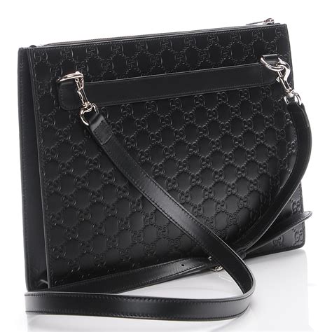 gucci guccissima black structure|Gucci guccissima signature bag.